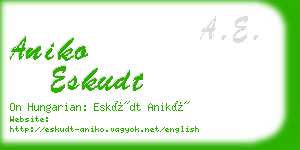 aniko eskudt business card